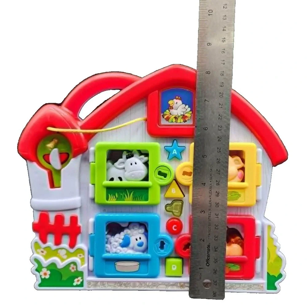 Navystar Farm Animal Shape Sorter Barn Toy‎ Multicolor Musical Learning Toy